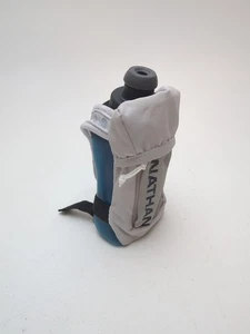 Nathan Quick Squeeze 12oz Flasche grau/schwarz Laufen Gehen Wandern Trinkflasche - Bild 1 von 7