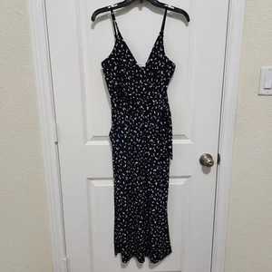 Leichter Jumpsuit Kaileigh Damen S dunkelblau Spaghettiträger Crop - Bild 1 von 8