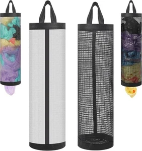 2 Stück Plastiktütenhalter Nylon Netz Einkaufstasche Halter hängende Aufbewahrungstasche - Bild 1 von 6