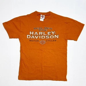 T-shirt vintage Harley-Davidson Greenville South Carolina uomo M arancione - Foto 1 di 6