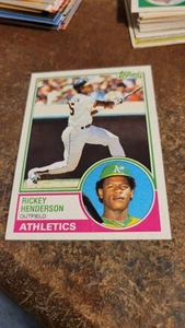 1983 Topps Baseball Rickey Henderson #180 - Picture 1 of 2