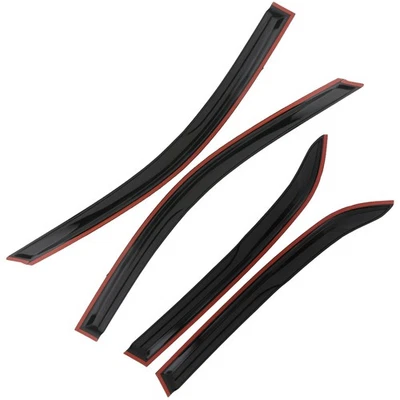 Durable Mugen Style Window Visor Sun Rain Guards For Honda Accord 4 Door - Image 1 of 4