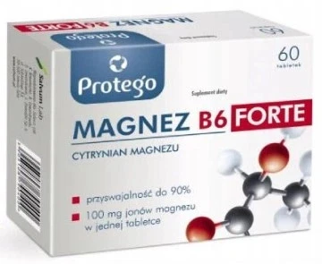 Protego Magnesium B6 Forte 100 mg 60/120/180 Tabletten - Magnesium-Ionen