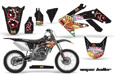 Dirtbike Graphic Decals Stickers For Honda CRF250R 2004-2009 VEGAS K — 第 1/3 张图片