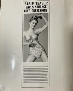 Vintage Striptease Presse Foto Werbung Liebe Obsession Strip Teaser - Bild 1 von 4