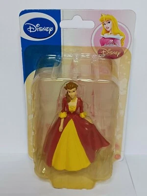 Disney Princess Belle Red And Yellow Dress Figurine Doll Toy Cake Topper New - Image 1 of 4