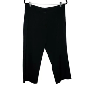 Nike Golf Cropped Capri Pants Women's 12 Black Wide-Leg Fit-Dry Performance - Picture 1 of 6