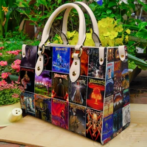 Stylish Megadeth Leather Handbag & Wallet, Stylish Megadet Fan Gift Shoulder Bag - Picture 1 of 3