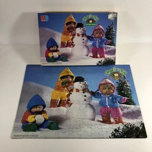 Vintage 1984 Cabbage Patch Kids 100pc Jigsaw Puzzle Winter Scene 100% Complete - Picture 1 of 12