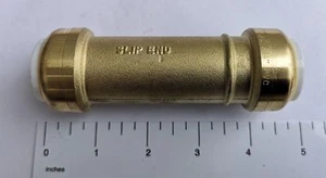 1-25 STCK. 3/4"" PVC x 3/4"" PVC PUSH FIT RUTSCHKUPPLUNG, UIP3016 - Bild 1 von 3