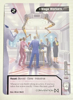 Android Netrunner Wage Workers Promo - Convention Exclusive 2025 RARE! - Image 1 of 2