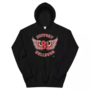01 Hells Angels Support81 Hellburg Belgium Hoodie - Picture 1 of 9