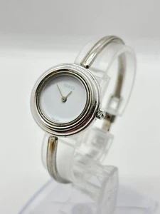 [Near Mint] Gucci 11/12 Change Bezel Gold Dial Colors Quartz Watch Bracelet Used - Picture 1 of 13