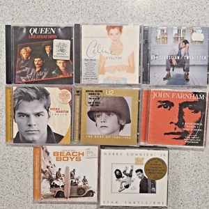 8 CD Music Bundle 8X popular artists Beach Boys, U2, Queen, Guy Sebastian & More - Picture 1 of 9