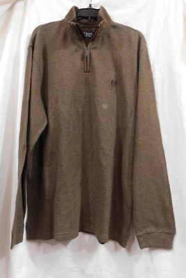 NWT - Men's 1/2 Zip Pullover from Chaps - Brown - Sz Large - Image 1 of 3