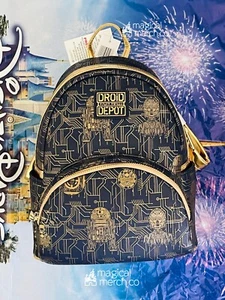 Disney Parks Star Wars Galaxy's Edge Droid Depot R2-D2 C-3PO Loungefly Backpack - Picture 1 of 1