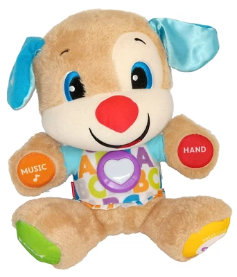 Smart Stages 毛绒小狗 Fisher Price 笑和学习互动玩具 — 第 1/4 张图片