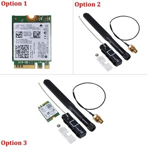 Wireless Card 00JT497 + Wifi Antenna Cable For Lenovo M710Q M720Q M920Q M920X - Picture 1 of 15