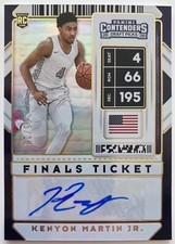 Kenyon Martin Jr. 2020 Panini Contenders Draft Picks Finals Ticket Auto RC /10