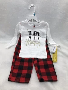 Pigiama pigiama in pile Carter’s Believe In The Magic per ragazze taglia 24M nuovo con etichette NUOVO - Foto 1 di 5
