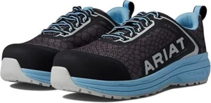 ARIAT Mujer Outpace Puntera Compuesta, Zapato de Seguridad, Talla 8 C Ancho, Malla Serpiente Gris - Imagen 1 de 6