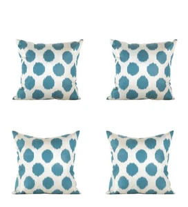 Ikat Pillow Cover Uzbek SET of 4 pcs 20.08" x 20.08" FREE Fast Shipment 08301 - Picture 1 of 11