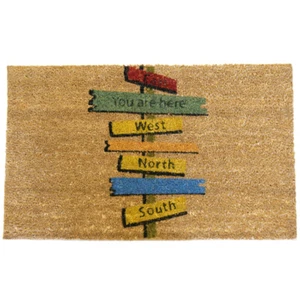 Rubber-Cal "Brauchsrichtung? You Are Here" Lustige Fußmatte, 18 x 30 Zoll - Bild 1 von 5