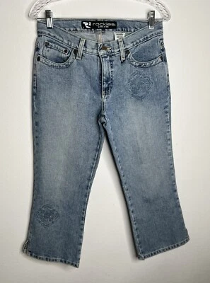 Rockies Capri Jeans Womens 8 Low Rise Blue Denim Pockets - Image 1 of 4