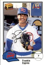 1989 Peoria Chiefs Team Issue #3 Frankie Espino Dominican Republic Baseball Card