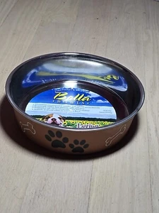 Loving Pets - Bella Bowls - Dog Food Water Bowl No Tip Stainless Steel Copper L - Picture 1 of 7