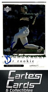 Ryan Christenson 1998  Upper Deck #547 Athletics TTM/IP Signed Autographed