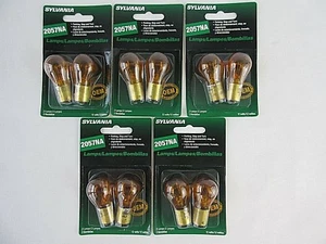 Lot of 10 Sylvania 2057NA Turn Signal,Parking & Turn Amber Glass Honda Toyota  - Picture 1 of 5
