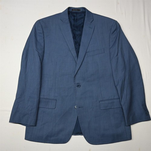 Giacca cappotto sportivo blazer uomo Michael Kors 44R blu birdseye 100% lana