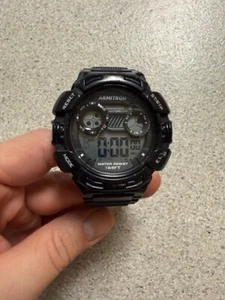 Armitron Pro Sport Digital Mens Watch Black Case and Band Chronograph/Alarm. - Picture 1 of 4