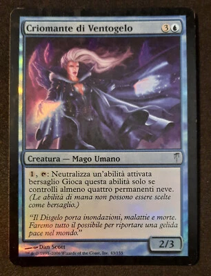 MTG FOIL ITALIAN Rimewind Cryomancer - Coldsnap Magic the Gathering Card #43 MP - Image 1 of 2