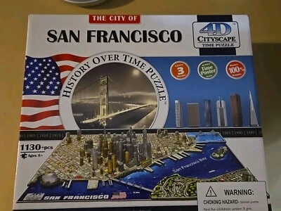 4D Paisaje Urbano EE. UU. Historia Tiempo Puzzles San Francisco 1130+ piezas 100% Completo  Foto 1 de 4