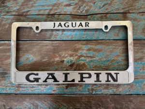 JAGUAR METAL DEALERSHIP LICENSE PLATE FRAME LOS ANGELES CALIFORNIA - Picture 1 of 2