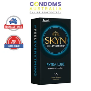 Ansell - Skyn Non - Extra Lubricated - Latex Condoms (10 Condoms) - Picture 1 of 6