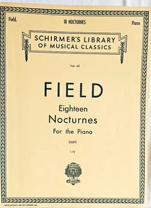 John Field Eighteen Nocturnes (Liszt) Schirmer 74pp. - Imagen 1 de 5