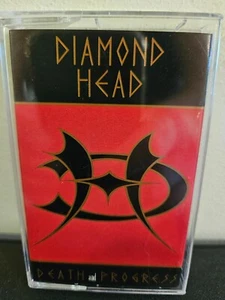 DIAMOND HEAD Death & Progress 1993 CASSETTE TAPE HARD ROCK HEAVY METAL RARE - Picture 1 of 4