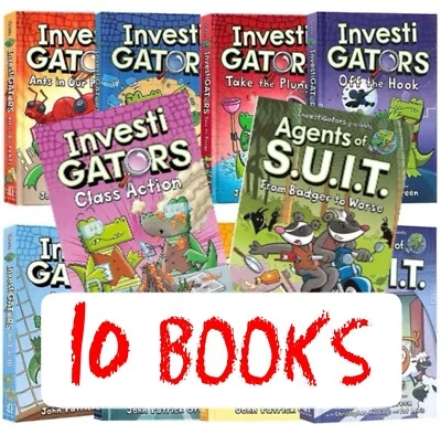 Investigators 10 Books Set Hardcover Kids Graphic Novel Series Gators Book SUIT - image 1 of 4