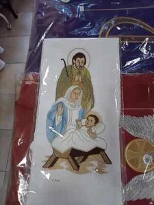 Stola sacerdotale ricamo Natività. - Foto 1 di 1