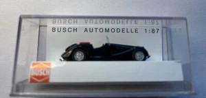 Busch 47102 Black Morgan Plus 8 Convertible 1/87 Scale Boxed - Picture 1 of 2