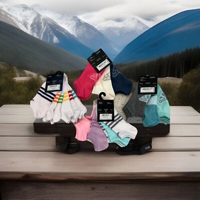 ADIDAS YTH Women Superlite Or Climacool NoShow  / QUARTER Compression 6-Pair $20 - Image 1 of 4