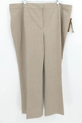 Pantalones Alex Marie Mujer 20w Beige Mezcla Lana Alexa Fit Acampanado Negocios Carrera Foto 1 de 4