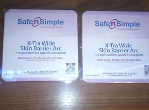 2 Packungen (60 Stück) Safe N Simple X-Tra Extra Wide Skin Barrier Arc 2" SNS21130 - Bild 1 von 3