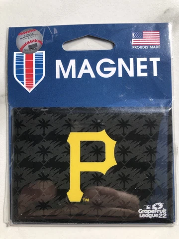 MLB “P“ Pittsburgh Pirates ⚾ baseball fridge magnet  3.5”X 2. 5” Cover