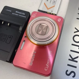 Sony Cyber-shot DSC-WX100 Pink 18.2MP Digital Camera 10x Japanese only Tested - Picture 1 of 21
