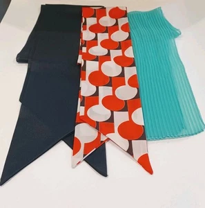 Vintage Pinup Retro Rockabilly Hals/Haartücher, 60er schwarz, grün, rote Kreise  - Bild 1 von 9