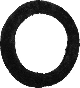 Bell Automotive 97596-9 Universal Neoprene Fluffy Black Steering Wheel Cover - Bild 1 von 7